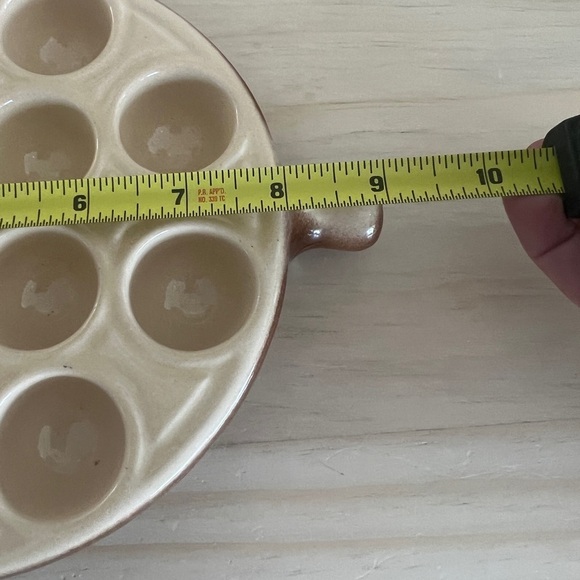 2 pieces Emile Henry escargots dish and oval baking dish.  Made in France. - Picture 7 of 12